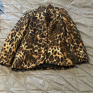 Lafayette 148 New York Leopard Print Blazer